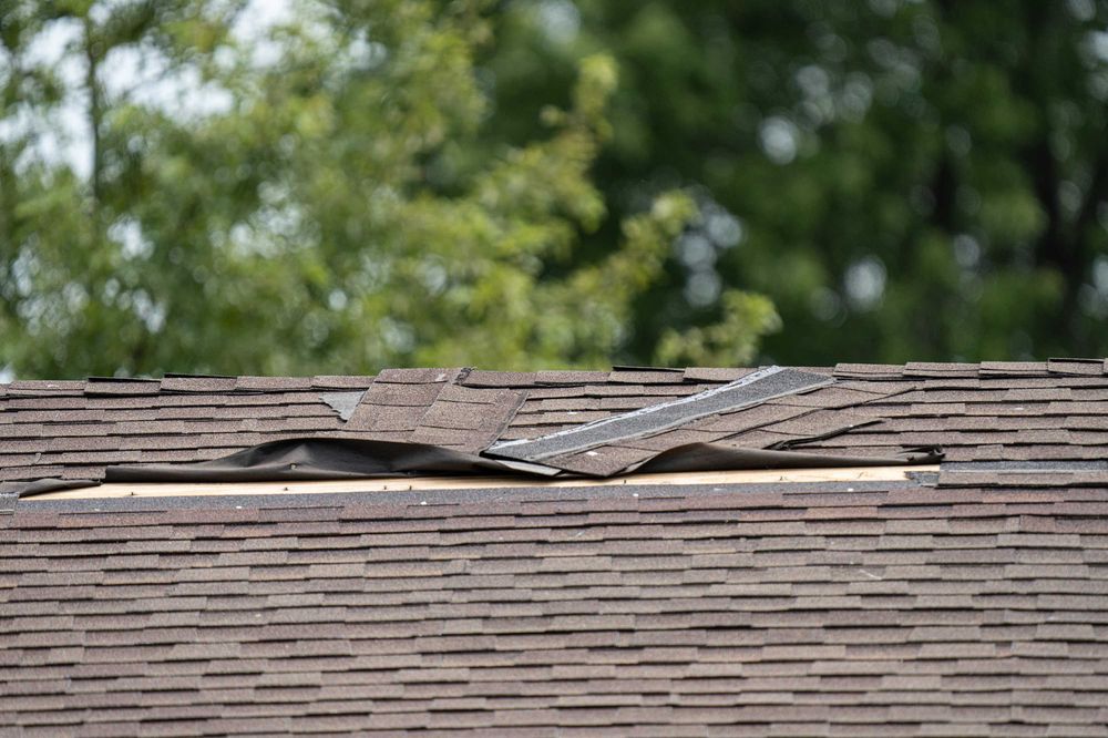 storm damaged roof in Colorado